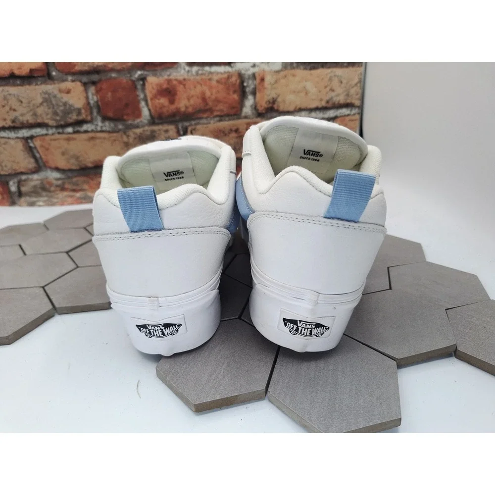 VANS Knu Stack Platform Lift Shoes Unc Blue White Platform Shoes Women Sz 9.5‎